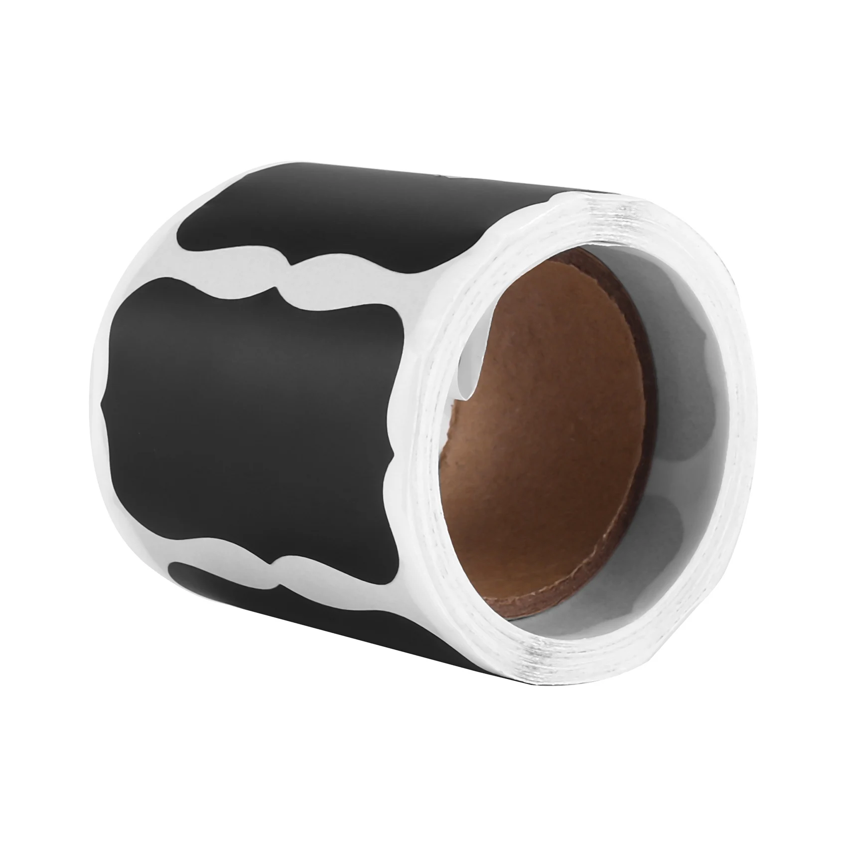 ملصقات سبورة مطورة على شكل متموج، ملصقات سبورة مستطيلة قابلة للمسح وإعادة الاستخدام مع قلم طباشير سائل واحد، 150 قطعة