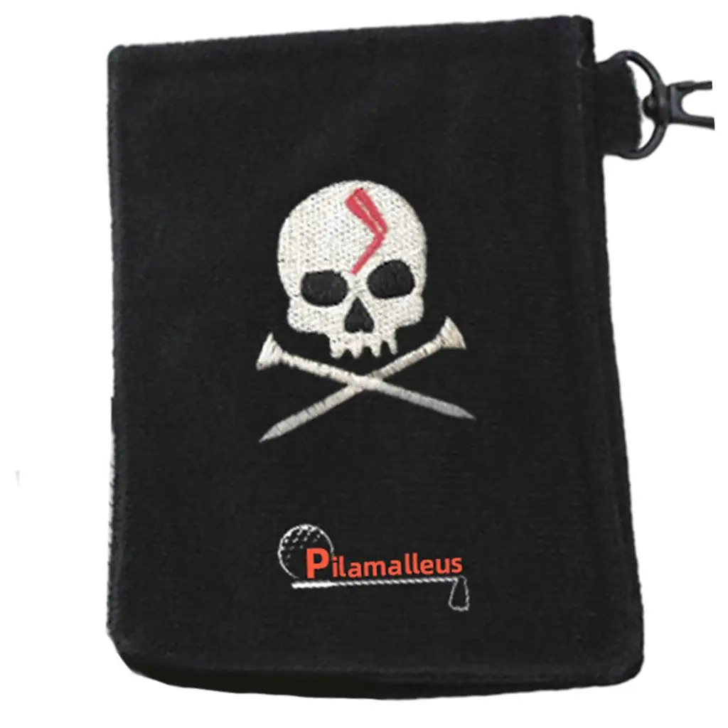 Mini Golf Towel Golf Ball Cleaning Towel Dirt Wiping Golf Ball Towel with Hook for Exercise Travel Accessories Gift - view 2