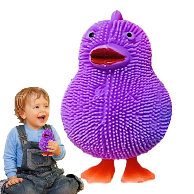 

LED Chic Cute Flashing Chickens Puffer Ball Squeeze Anxiety Relieve Toy Kids Adults Funny Birthday Gift Sensory Toys