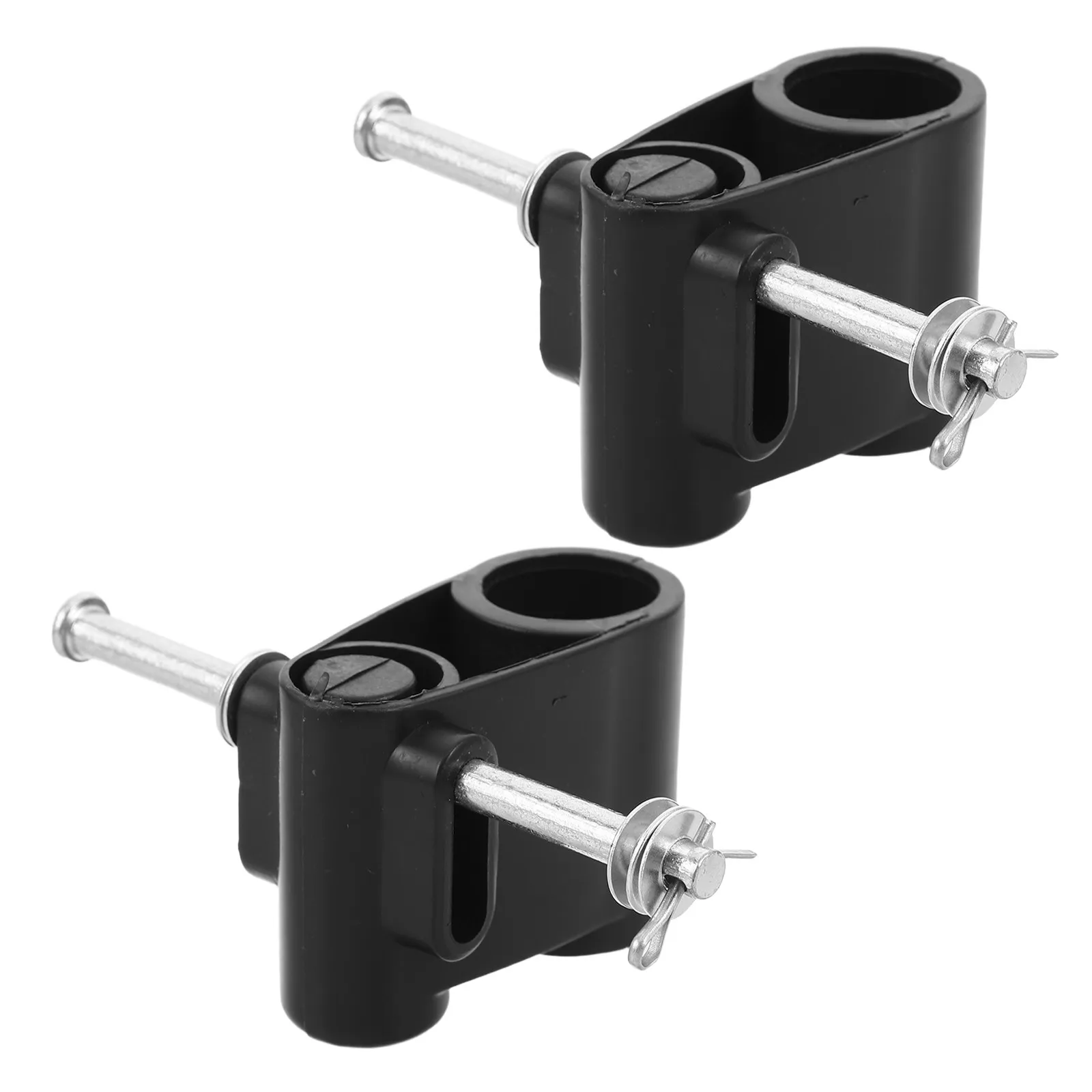 2Pcs Stroller Wheel Axle Connector for Baby Carriage Pushchair Swivel Caster Hub Adapter 2.5cm 2.2cm Hole DIY Repair Wheel Mount view 2
