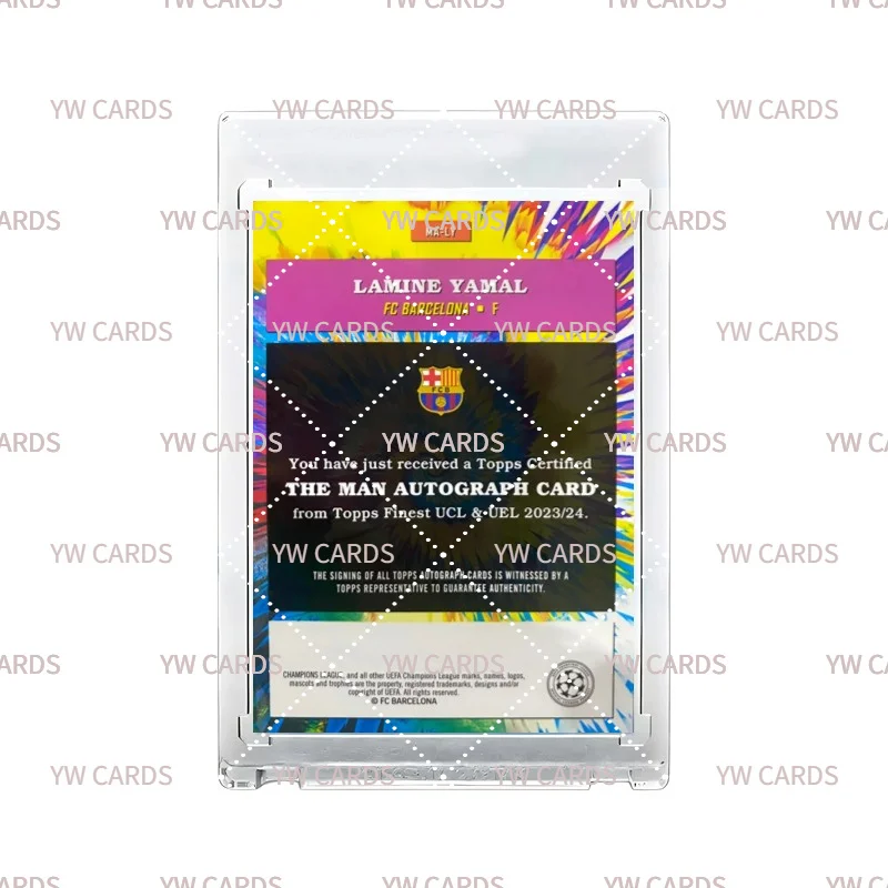 Yamal Star Card1/1Self-Made Card Non-Panini Star Card Thick  Flash Card Surface Card Feeding Brick