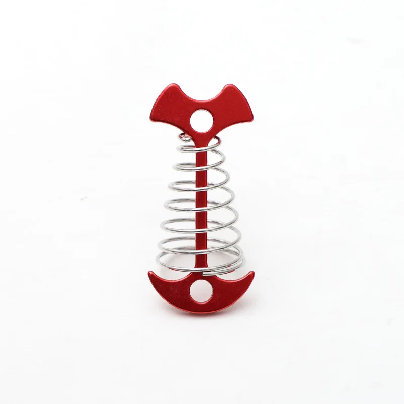 Outdoor Deck Fishbone Nails With Spring Fix, Anchor Shaped Stakes For Wood Planks Walk, Windproof Cord Buckles For Tent Canopy