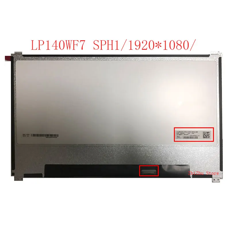 LP140WF7 SPH1 LP140WF7-SPH1 14.0 inch 1920X1080 IPS FHD 30PIN EDP 60HZ LCD Screen Diaplay For Dell Laptop LCD Screen