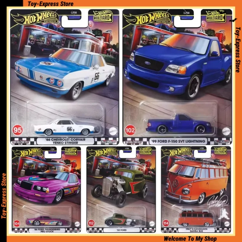 

Hot Wheels Premium 2024 Hotwheels Boulevard 1/64 Car Model Ford Volkswagen Nissan Volvo Chevrolet Collectible Vehicle Kids Toys