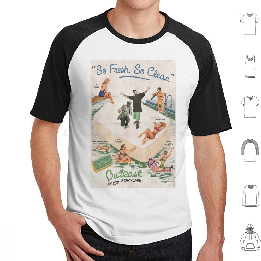 So Fresh , So Clean T Shirt Cotton Men Women DIY Print Vintage Ad Retro Pop Culture Hip Hop 90s Mashup Collage Collage Art