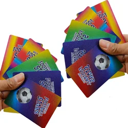 30-55PCS Football Star Golden Card Limited Signature Collection Plastic Cards Card Trading Children Fans Gift Toy Drop Shipping