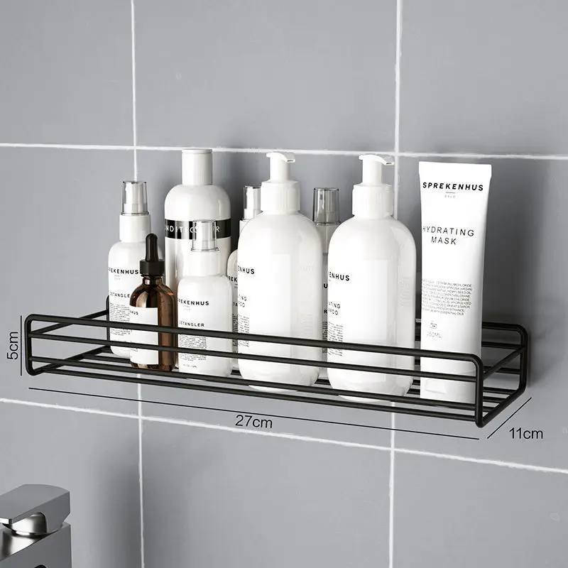 Bathroom wall mounted perforation-free triangle storage rack kitchen storage rack Triangle rack in the corners of the bathroom