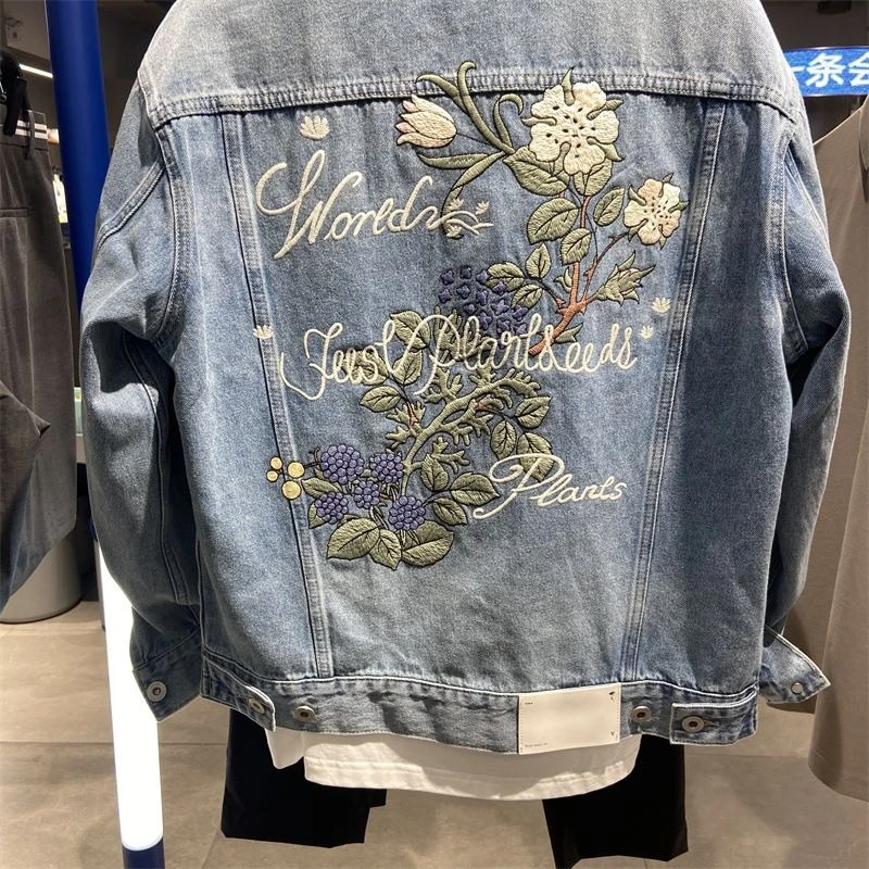 Męska kurtka jeansowa w kwiato – Embroidery Jacket recenzja i cena