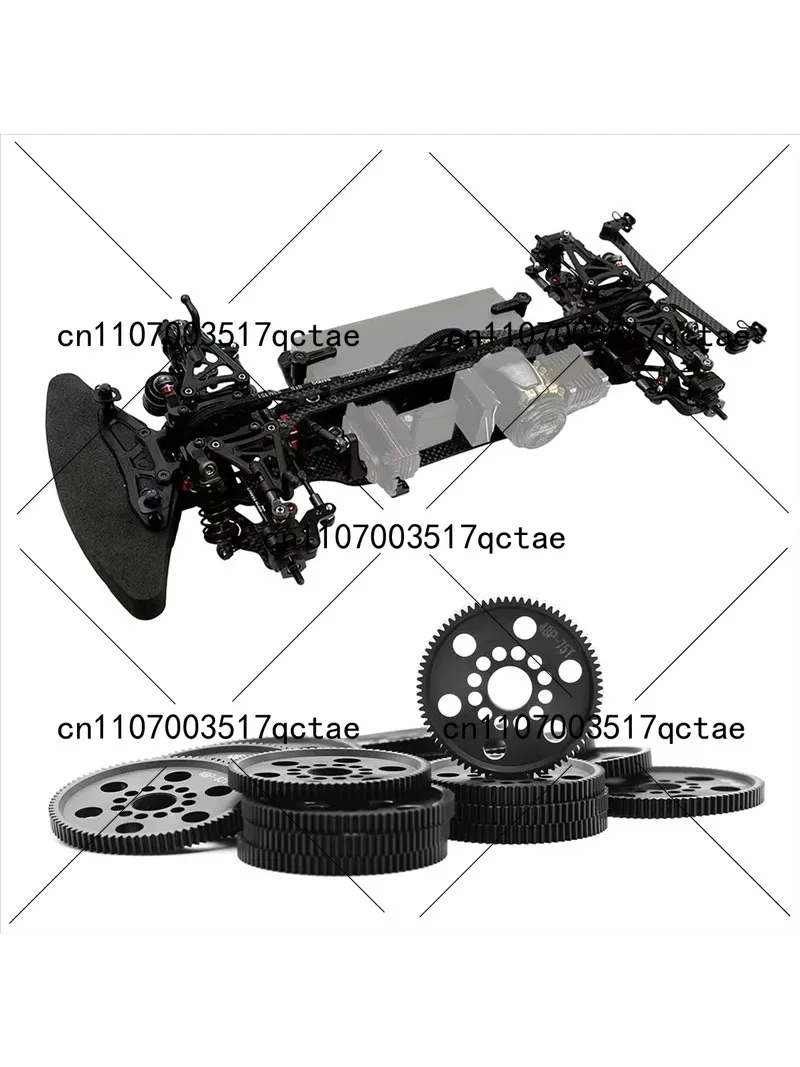 48P 83T 84T 85T 86T Spur Gear Set for 1/10 RC Car, 4PCS Main Gear Upgrade Parts