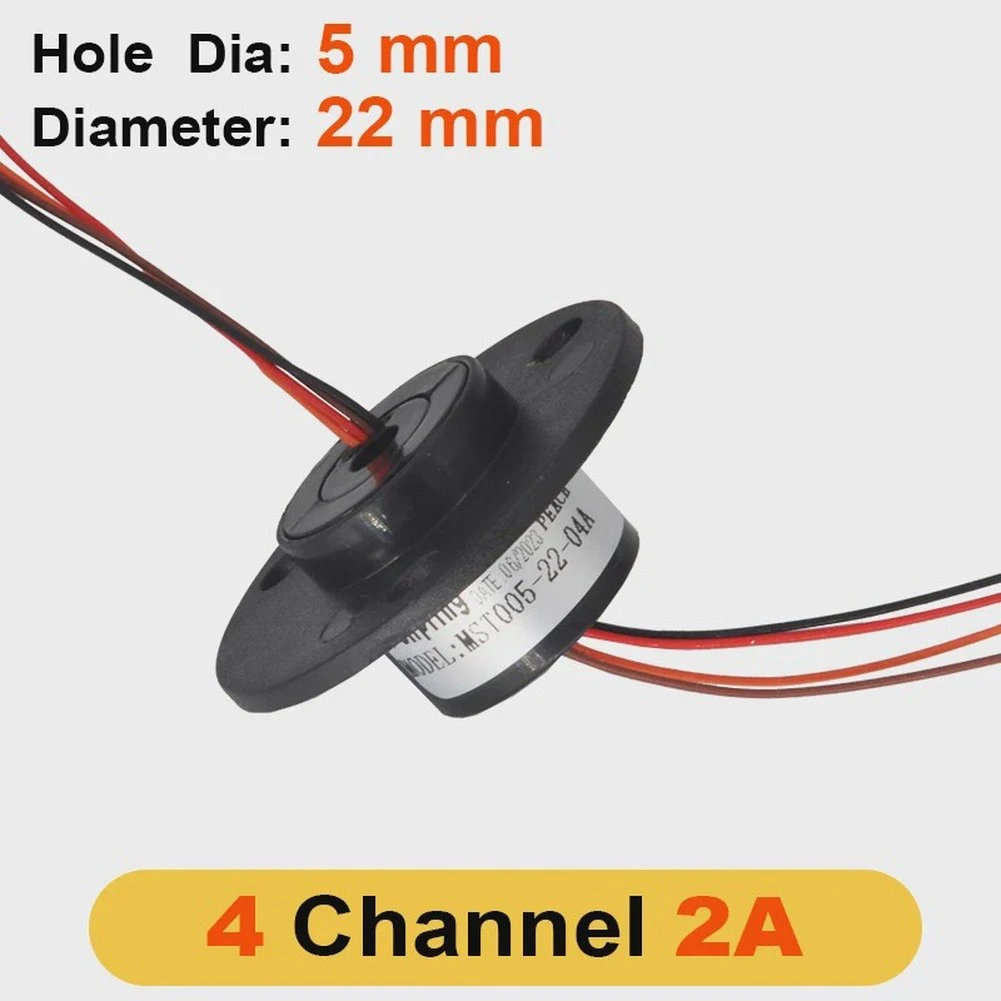 Slip Ring with Hollow Shaft and 5mm Inner Diameter for Continuous Rotation in For Camera Gimbal Mounting Solutions