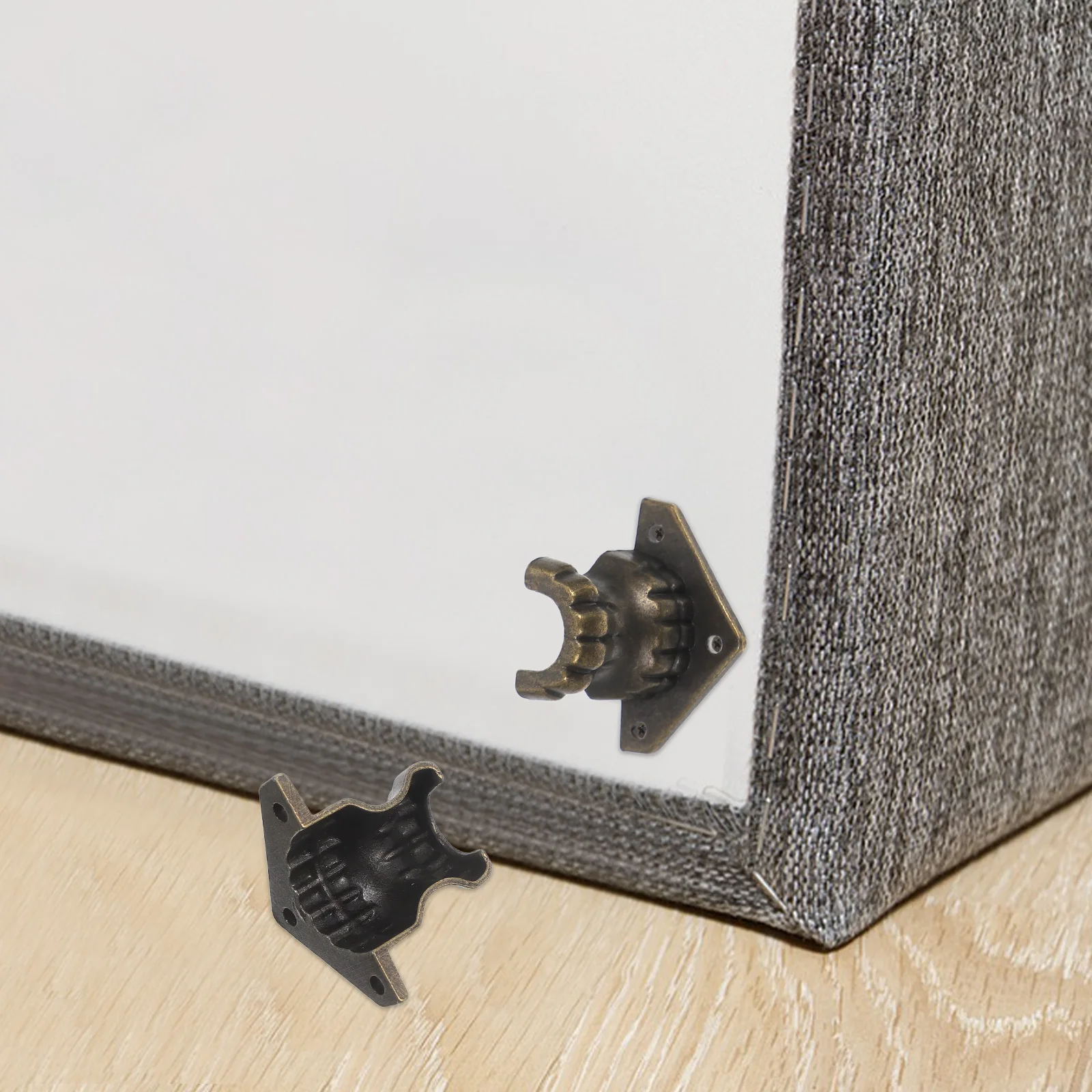

4 Pcs Furniture Feet Cupboard Legs Decorative Box Couch Replacement Cabinet Alloy Corner