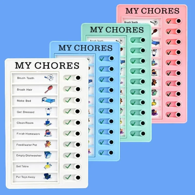 Self Discipline Learning Management Punch Card Can Replace Plastic Plan Checklist Time Management Table