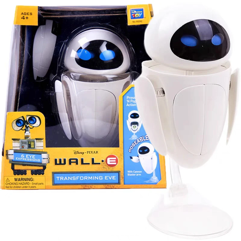 Disney WALL·E Thinkway juguetes Deformables pared EVE transformando PVC Robot colección muñeca figura de acción película modelo regalos