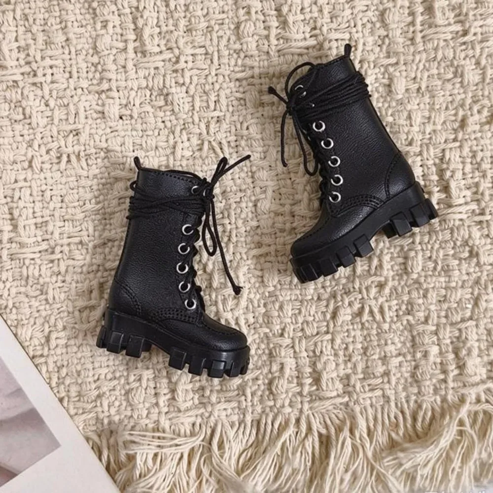 Fashion 1/6 BJD Doll Shoes Jeans Dress Accessories Multistyles PU Leather Versatile Vintage Boots Pleated Skirt Tops Set