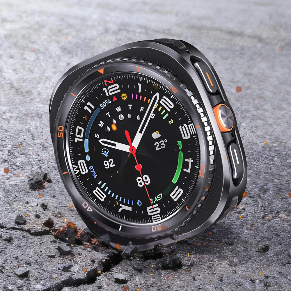 حافظة معدنية مصنوعة من خليط معدني لساعة سامسونج جالاكسي الترا 2025 غطاء 47 مللي متر لهاتف جالاكسي الترا 2024 ترقية إلى ملحقات المظهر الكلاسيكي #1