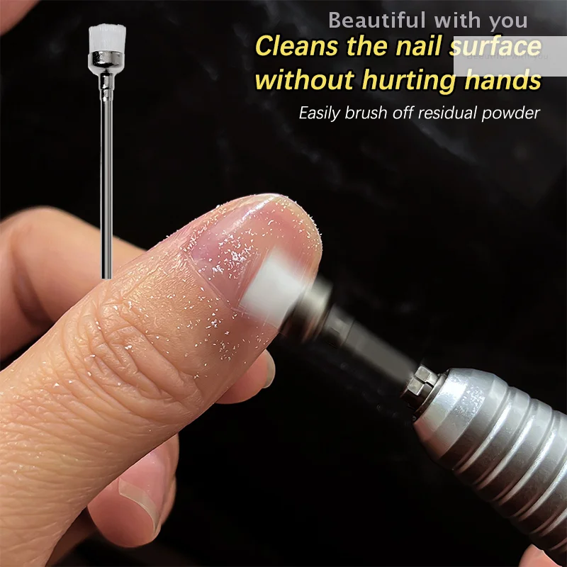 

Nail Dust Cleaning Polishing Drill Nail Grinding Head Cleaning Brush Tool Nail Drill Machine Accessories Nail Art Brush Polisher