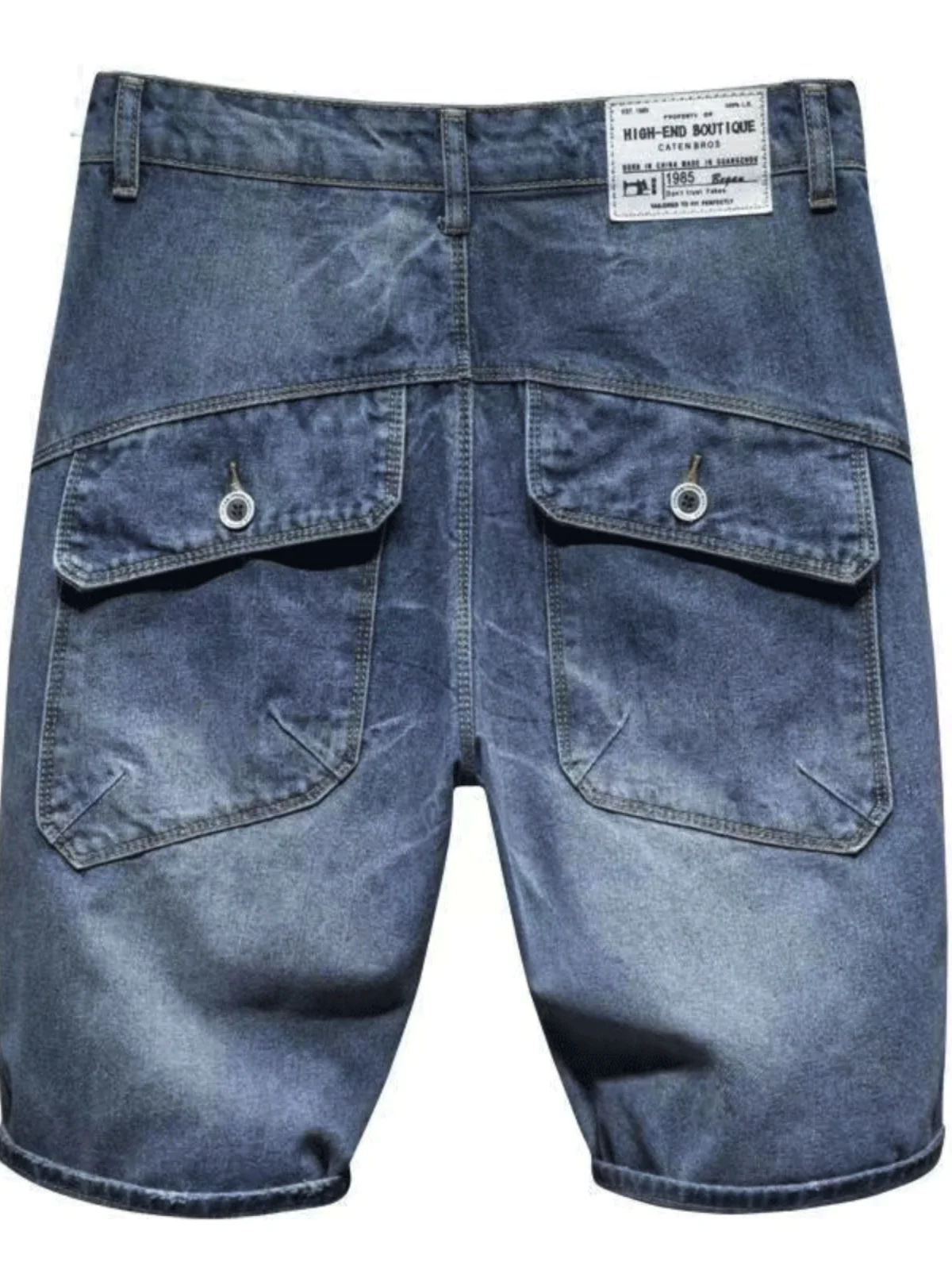 

Summer Thin Loose Straight Leg Men's Jeans orts Casual Sle Low Waist Zipper Fly Five-Point Pants Youth Faion