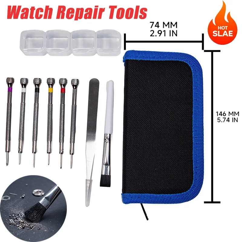 Watch Repair Tool Set Detachable Watch Strap Remover Bottom Cover Holder Fixing Kit Open The Watch Replace The Battery