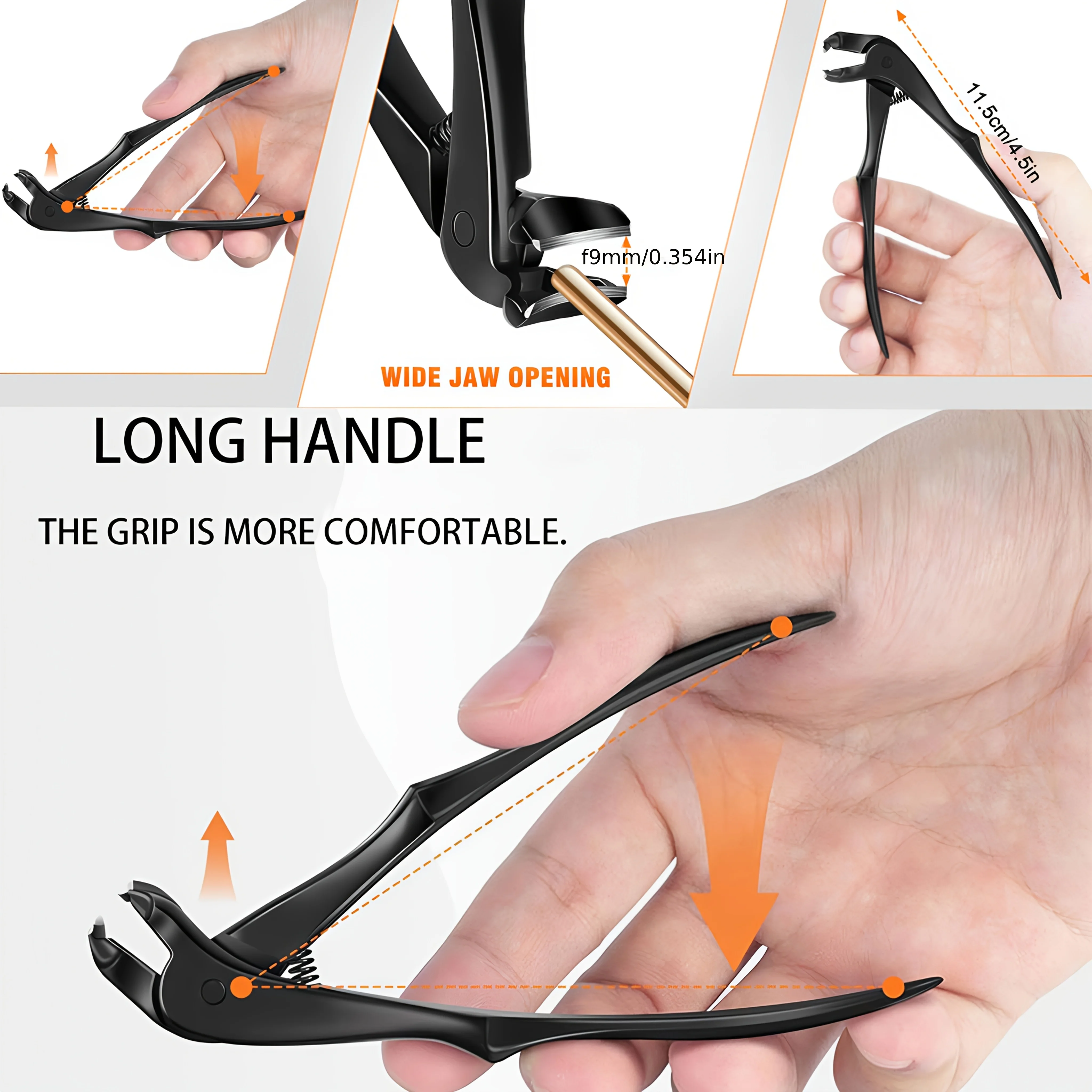 Bend Anti Splash Nail Clipper, Stainless Steel Nail Clipper, Large Opening High-Quality Nail Clipper, Essential Tool for Home
