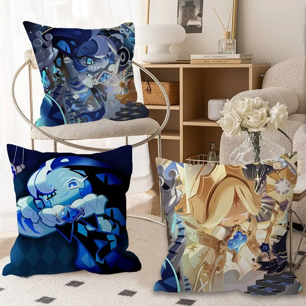 

Game Cookie Run Kingdom Cushion Cover Car Throw Pillow Case For Sofa Car Christmas Gift 40x40cm 45x45cm