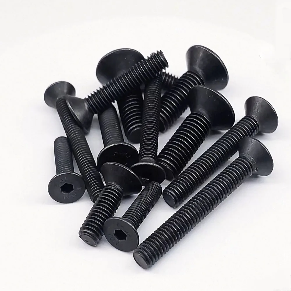 BSW Whitworth Coarse Hex Socket Countersunk Flat Head Screws Grade 10.9 Carbon Steel, 1/8‑40 To 3/8‑16 Inch Mechanical Fasteners