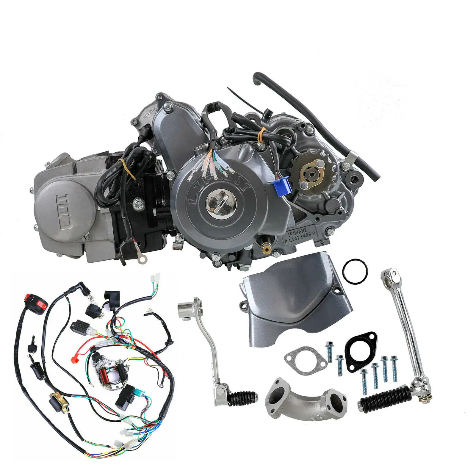 

Lifan 125cc Electric Engine Motor Semi Auto For Pit Bike SSR CT90 CT70 150cc 140cc