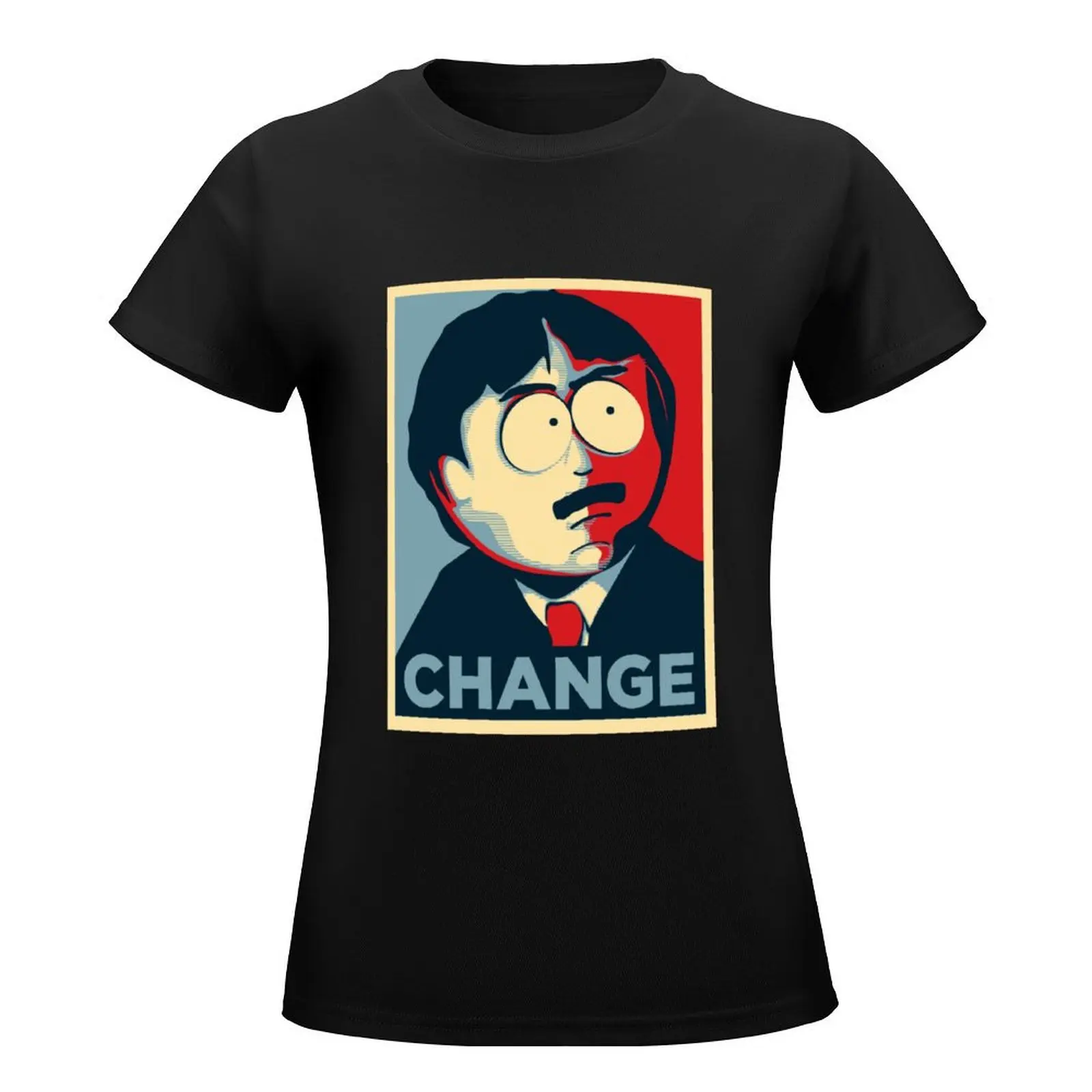 Randy Marsh Change, Randy Marsh Modification T-Shirt plus size tops Female clothing hippie clothes tops black t-shirts for Women