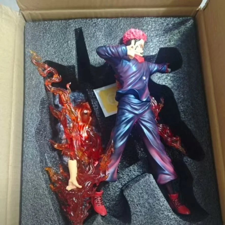 

In Stock Jujutsu Kaisen Gk Statue Ryomen Sukuna Yuji Itadori 31cm Action Collectible Model Desktop Decor Gift For Fans