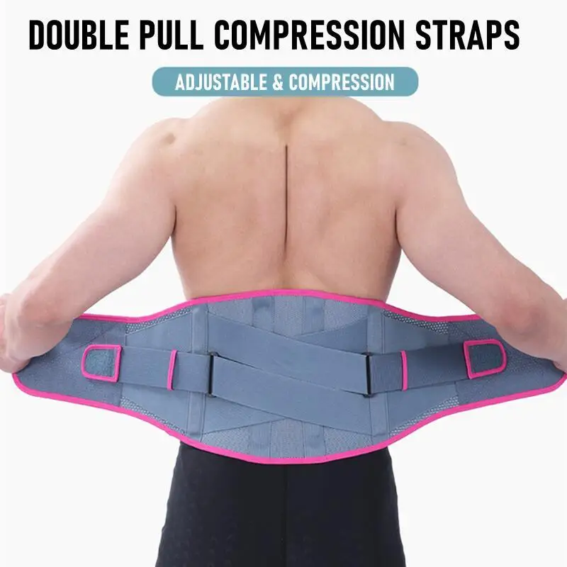 Breathable Lumbar Back Belt Women Men Lower Back Pain Relief Waist Support Belt Orthopedic Corset Abdominal Binder Health Care