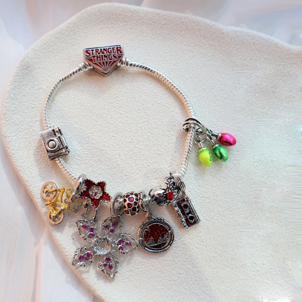Monster Killer Plant Hellfire Club Charm, Red Monster Flower Beaded DIY Pendant, 2026 Trend Hypoallergenic Fine Jewelry view 5