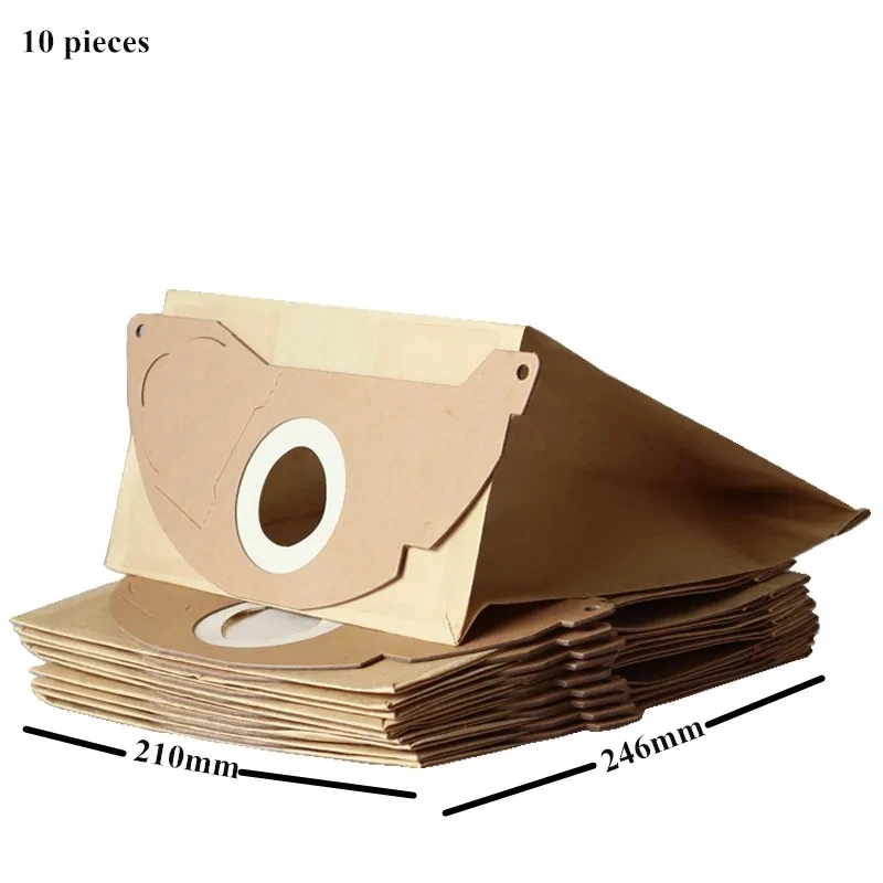 10x Vacuum Cleaner Paper Dust Bag for Karcher WD2.250 6.904-322 WD2200 A2004 A2054 A2024 WD2