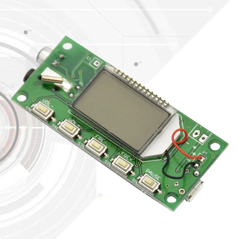 

Dsp Fm Transmitter Module 87-108Mhz Digital Wireless Stereo Microphone Board Built-In Lcd 30-Level Volume Control Auto