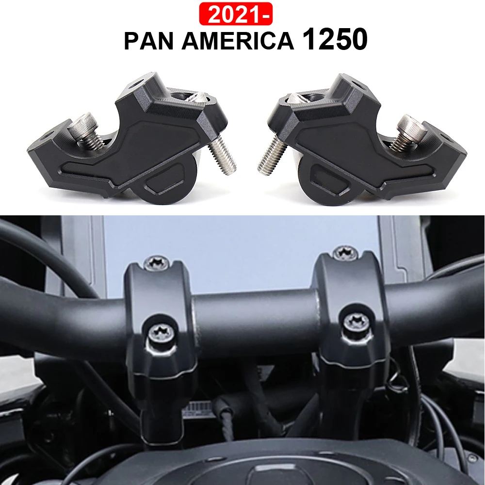 

New 2021 2022 For PAN AMERICA 1250 Special 1250S Handle Bar Riser Clamp Extend Handlebar Adapter Mount Pan America PA1250