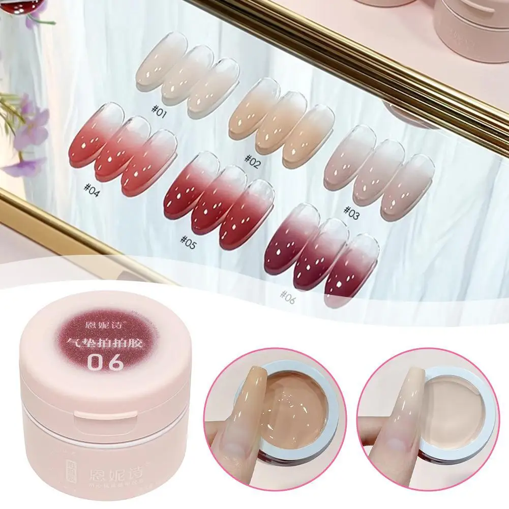 

12Colors wash-free canned air cushion magic pat pat glue high saturation solid color painting gradient cover free line nail glue