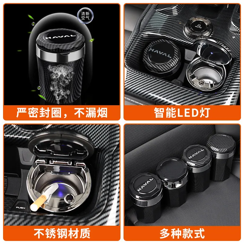 For 2021-2026 Haval Big Dog H6 Gen 3 H6 Gen 2 Big Dog Menglong Xiaolong Car Ashtray Car Accessories Replacement Trim