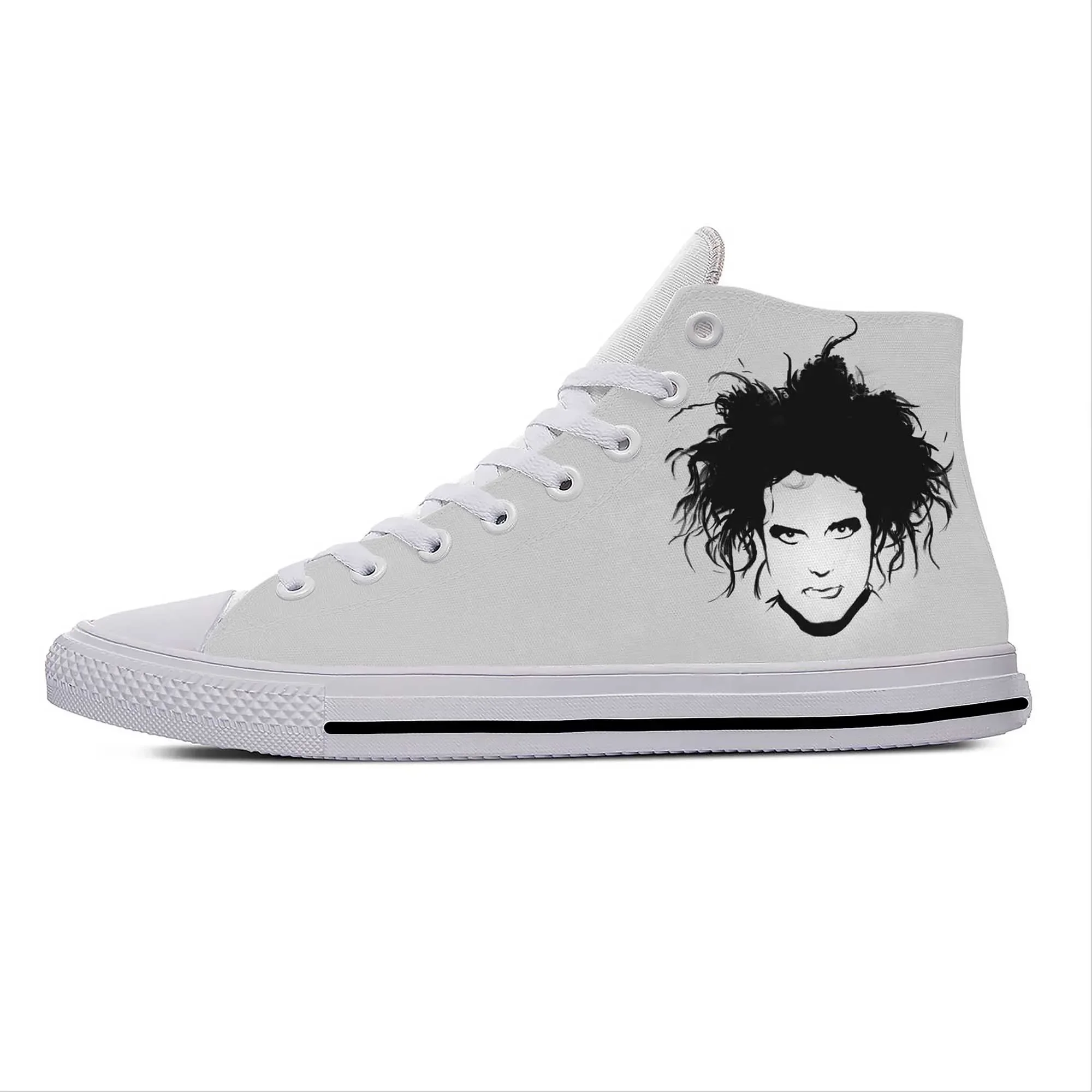 

Cure Rock Band Robert Smith The Music Singer Cool Casual Shoes Breathable Men Women Sneakers High Top Lightweight Board Shoes