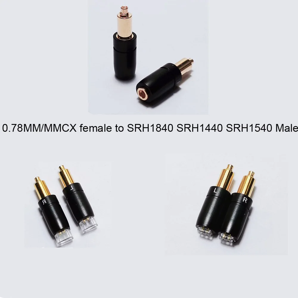 

HIFI Gold-Plated 0.78mm/MMCX Female To SRH1840 SRH1440 SRH1540 Male Headphone Plug Converter Adapter