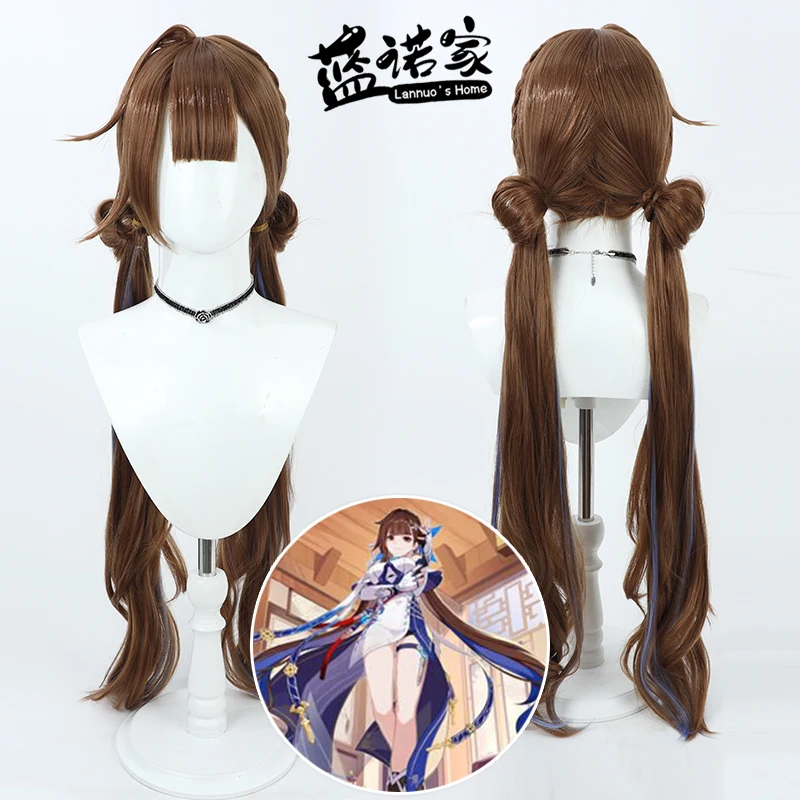 

Anime Honkai Impact 3rd Li Sushang Cosplay Wig Halloween Carnival Party Props Synthetic Hair Heat Resistant Fiber + Wig Cap