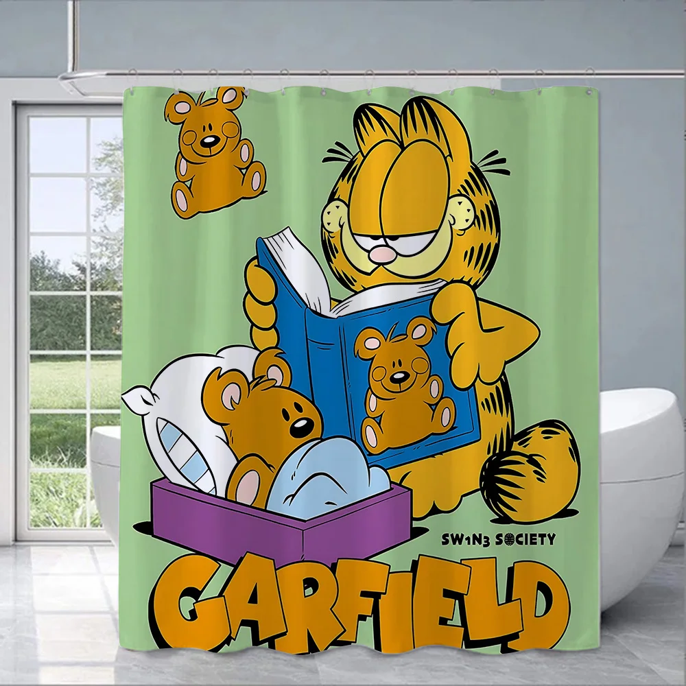 The G-Garfield S-Show Shower Curtain Waterproof Polyester Fabric Paint Colorful Bath Curtains Home Bathroom Curtain With Hook