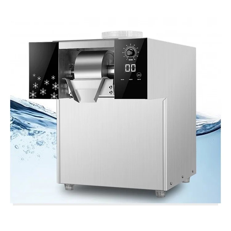 Automatic Chocolate Milk Snow Ice Machine Easy Operation Commercial Stainless Steel Snowflake Ice Making Machine For Restaurant