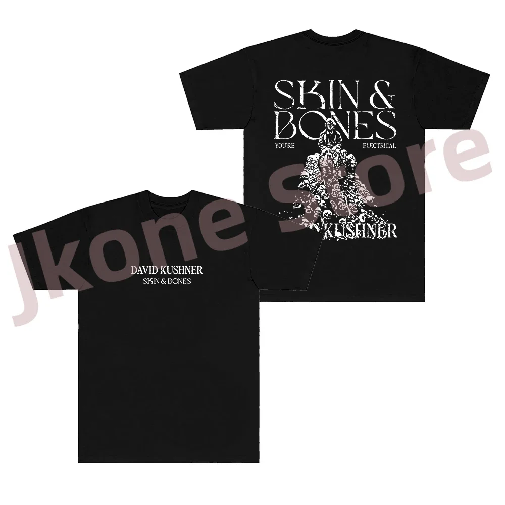 

David Kushner Skin and Bones Tee Singer Tour Merch Women Men Fashion Casual Short Sleeve T-shirts