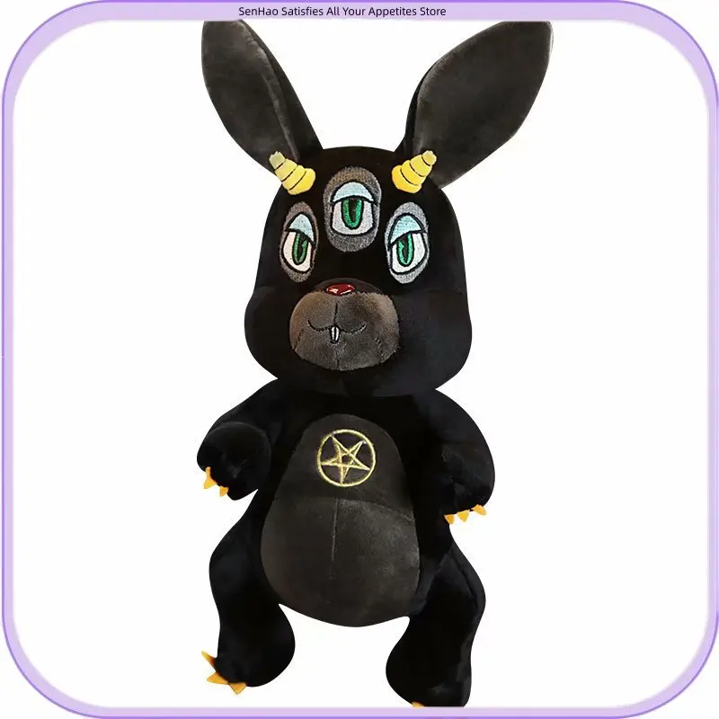 Gothic Plush Toys Dark Alternative Creepy Cute Animal Dolls Black Style Halloween Gift for Alternative Collectors