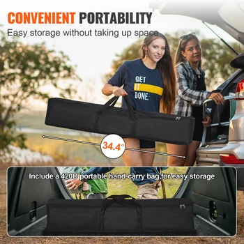 SucceBuy Projector Screen with Stand 100 120 150 inch 16:9 4K 1080 HD Portable Projection Screen for Home Office Theater Cinema 5