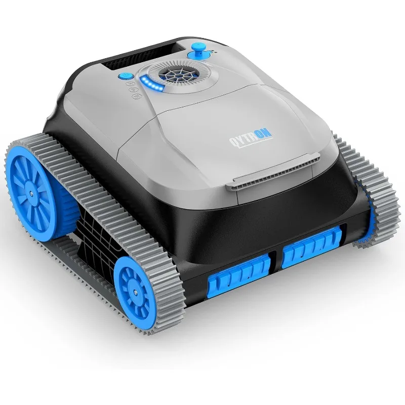 Robotic Pool Cleaner, Cordless Pool Vacuum for Inground Pools, Dual-Motor Turbine System, Robotic Pool Vacuum for Above Ground