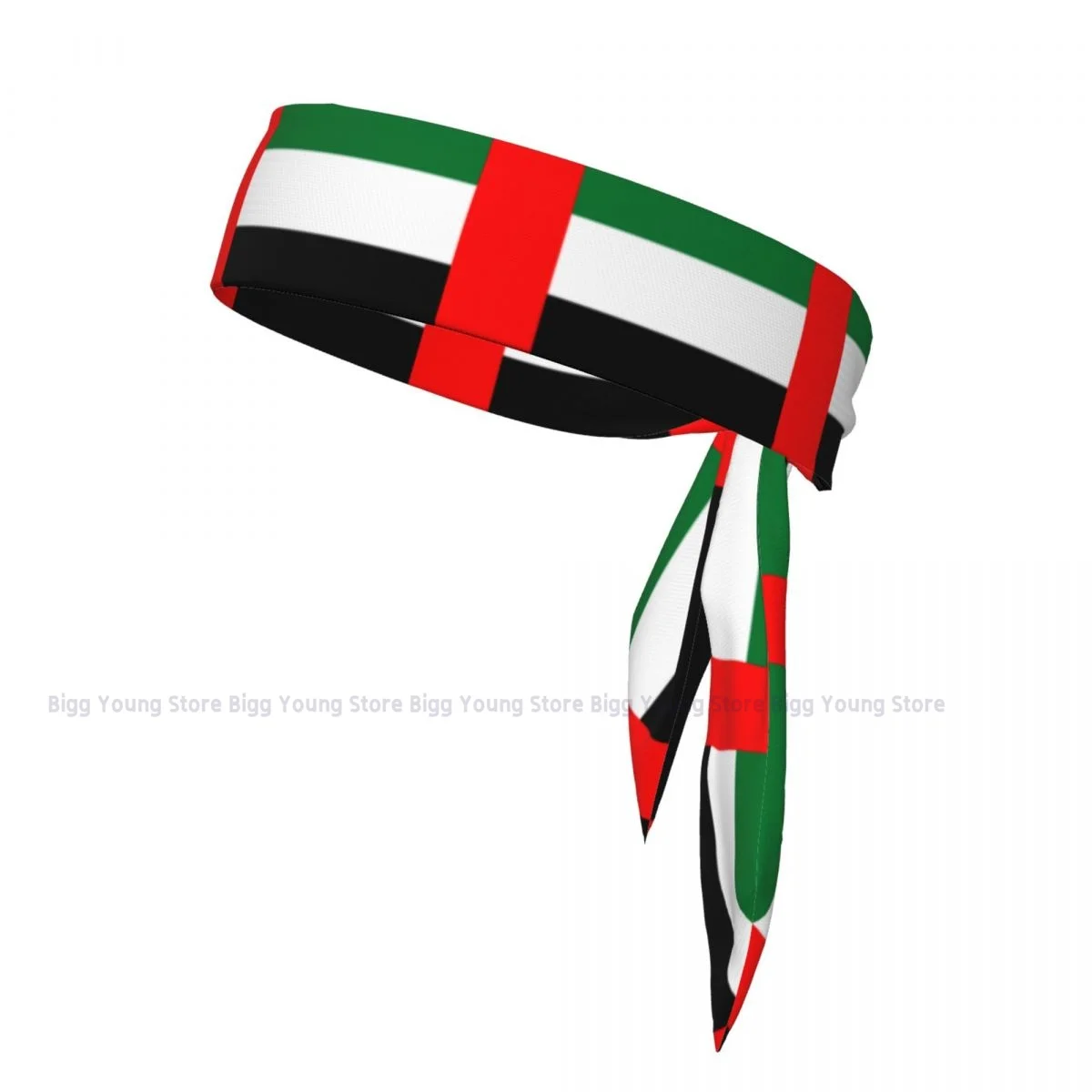 Bandanas Hairband Head Tie Arab Emirates Flag Sports Headband for Running Tennis Karate Athletics Brief Style