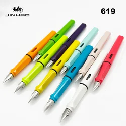JINHAO 619 Fountain Pen Colorful Luxury F EF Nib Ink Pen Elegant Writing Calligraphy ink Pens Office School Supplies Stationery