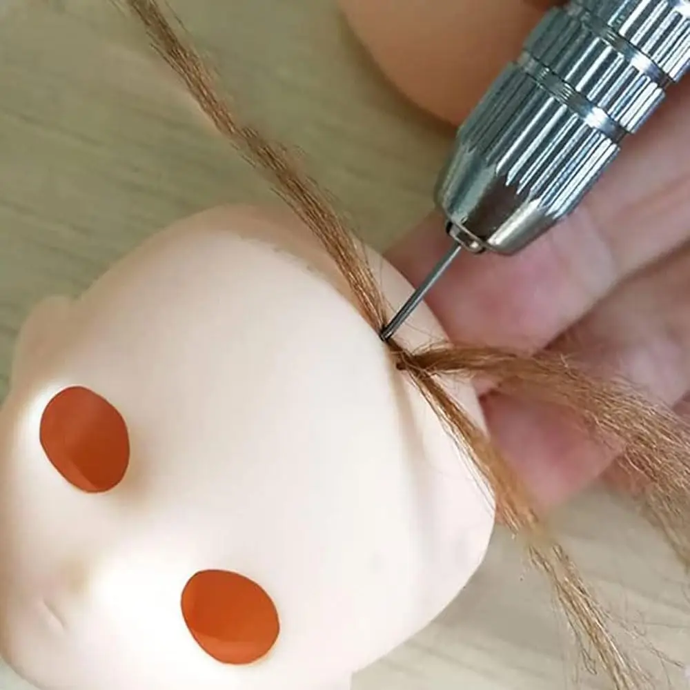El más nuevo Kit de agujas para reroot de pelo de muñeca de 0,6mm/0,8mm, herramientas de enraizamiento de cabeza de muñecas Reborn, suministros para hacer peluca, conjunto de accesorios