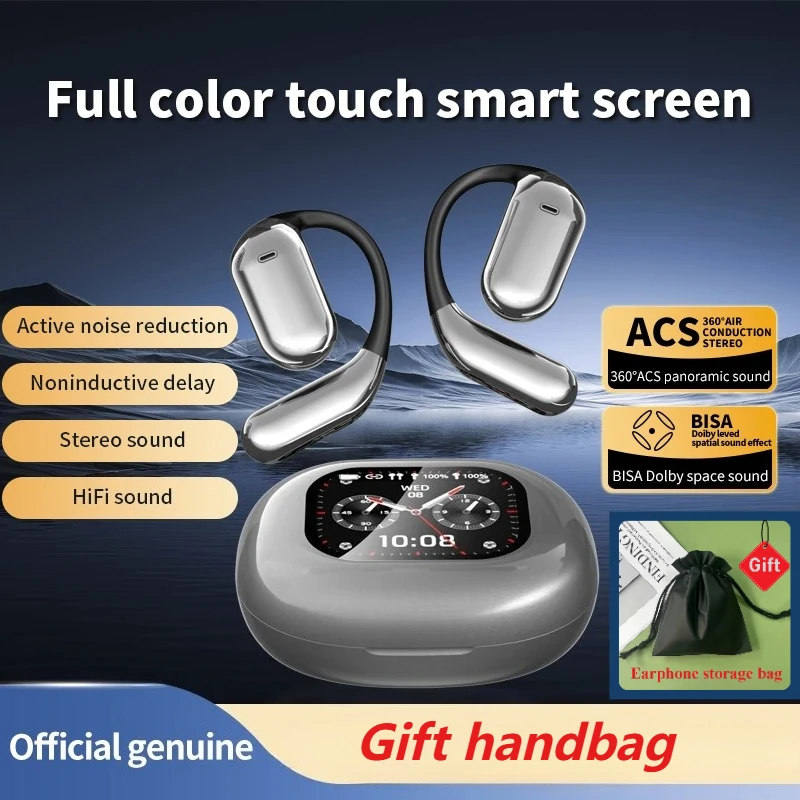 

Wireless Bluetooth headphones LCD Touchscreen AI Translation Headset ENC Active Noise Canceling Sports earphones for xiaomi