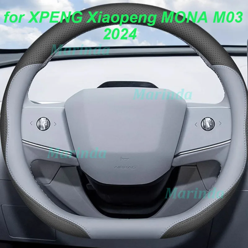 

Car Steering Wheel Cover for XPENG Xiaopeng MONA M03 2024 Non-slip Wear-resistant Sweat Absorbing Anti-slip Interior Accessories