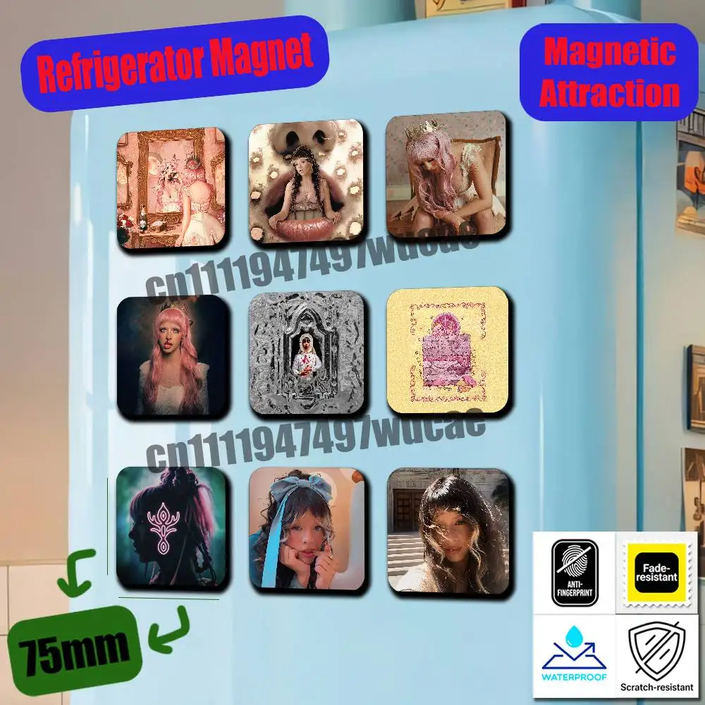 For M-Melanie M-Martinez Hades Fridge Freezer Refrigerator Magnets Metal Cabinet Magnetic Cards Cover
